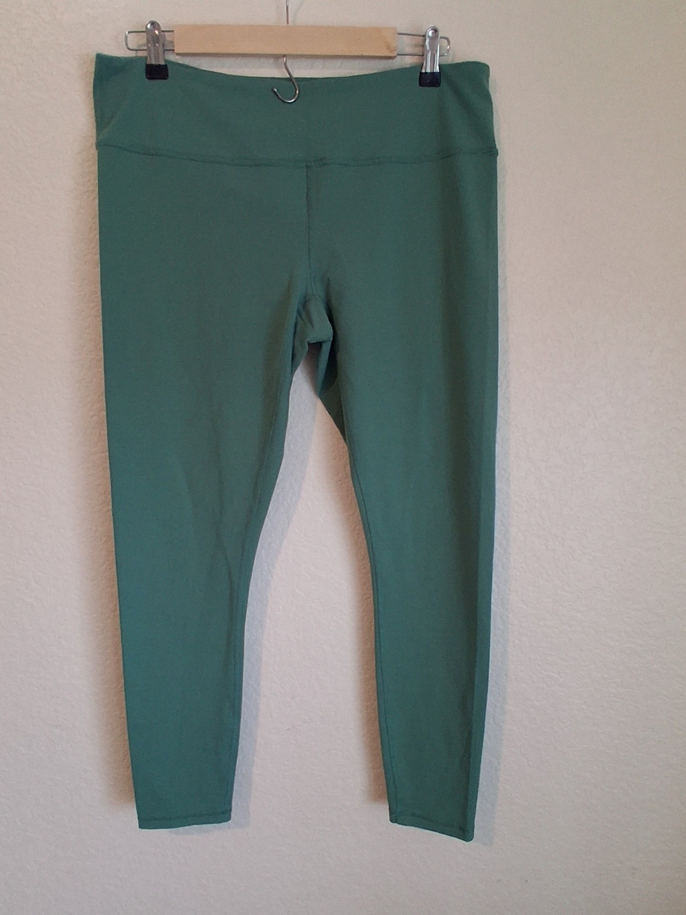 prAna High Rise Pocket Leggings Women XL Teal Green Athletic Yoga Pants 1972181